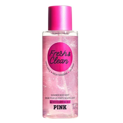 تگ | بادی اسپلش ویکتوریا سکرت پینک فرش اند کلین اکلیلی | Victoria’s Secret Body Splash Pink Fresh & Clean Shimmer